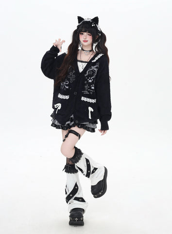 ［ファッション］レースフード付き うさ耳カーディガン【GC0PEZ】