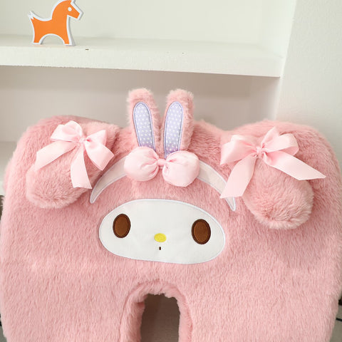 [サンリオ］マイメロディ＆ピアノ チェアパッド 低反発