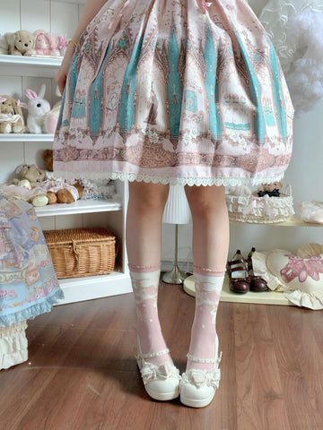 ［ファッション］ロリータ クルー丈ソックス 靴下【DQ1301】