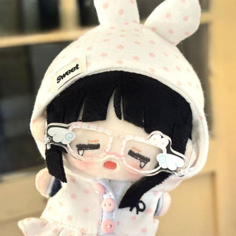 ［ぬい小物］10cm 無属性 ぬいぐるみ用 アクリル眼鏡【眼镜】