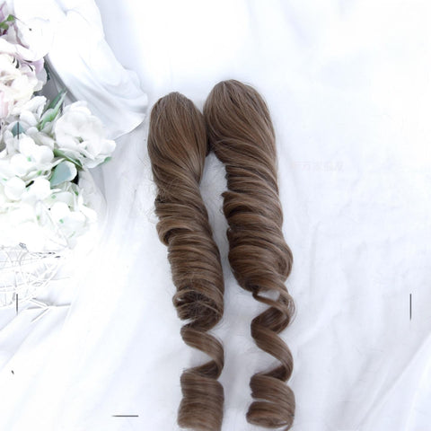 ［ウィッグ］ゴスロリ ツインテール 巻き髪【油画系】