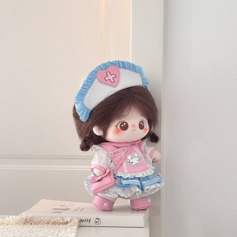 ［ぬい服］20cm 無属性 ぬいぐるみ用服【护士】
