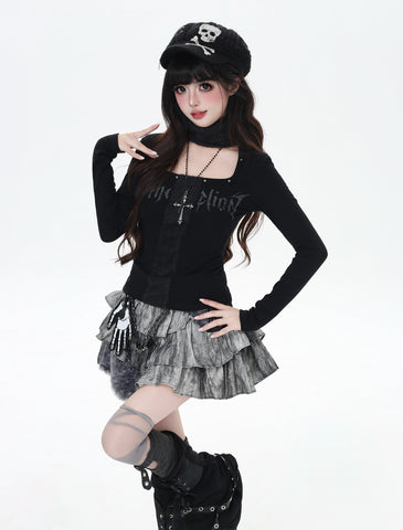 ［ファッション］ゴシックプリーツスカート【7B7JNZ】