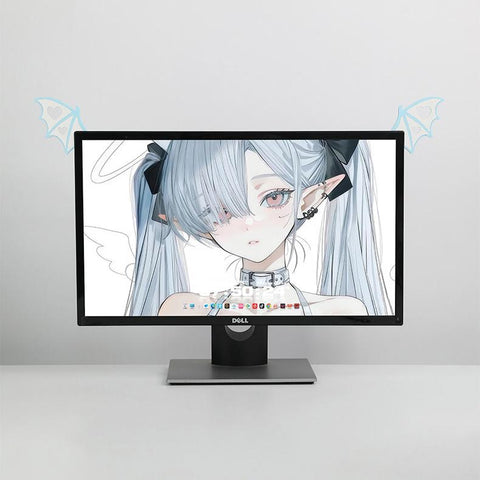 ［メカニカルキーボード］ターモニター 装飾 悪魔の翼【QXFVGW】