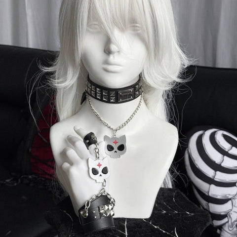 ［ファッション］サブカル パンク ブレスレット チョーカー【3ELUPP】