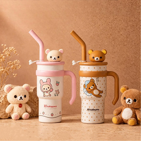 ［キャラグッズ］リラックマ 正規品 ボトル 保温保冷 730ml【C8B3TZ】
