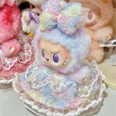 ［ぬい服］LABUBU 17cm 無属性 ぬいぐるみ用 お洋服【裙子】