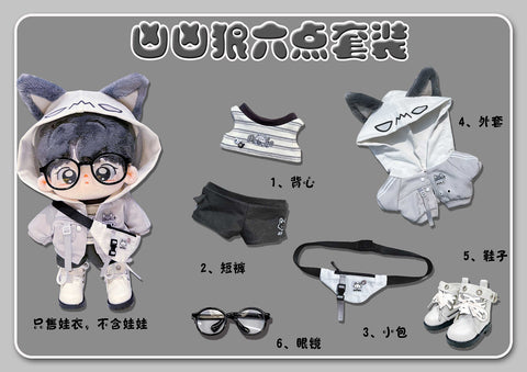 ［ぬい服］10/15/20cm 無属性 ぬいぐるみ用 お洋服【凶凶狼】