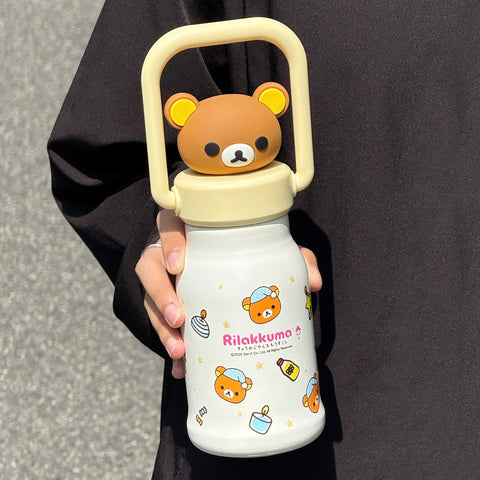 ［キャラグッズ］リラックマ 正規品 ボトル 保温保冷 450ml【ZKRU07】
