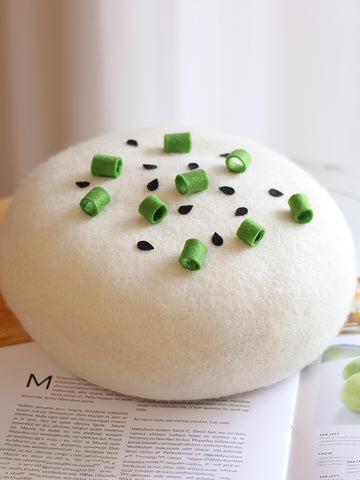 ［ファッション］生煎饅頭 ウール ベレー帽【UO32DH】