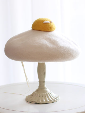 ［ファッション］焼き卵 ベレー帽【6T0XU4】