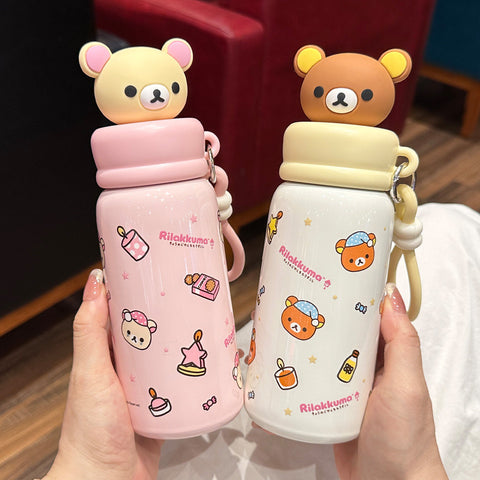 ［キャラグッズ］リラックマ 正規品 ボトル 保温保冷 420ml【3O97GW】