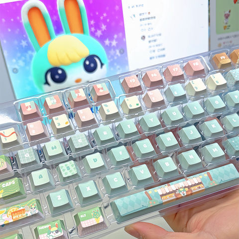 ［メカニカルキーボード］どうぶつの森 キーキャップ【0K3XJ0】