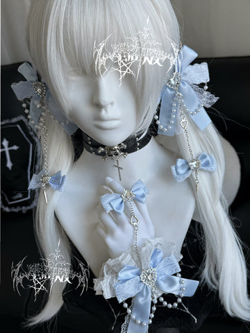 ［ファッション］地雷系 リボン ヘアクリップ【769IR4】