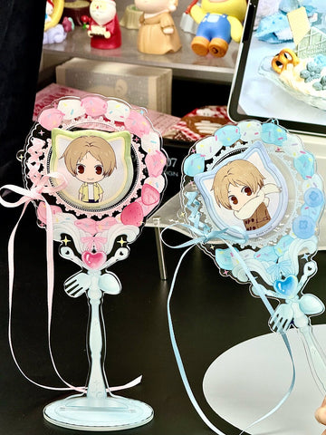 ［推し活グッズ］缶バッジ用 撮影用 撮りスティック 58~75mm【UMD776】
