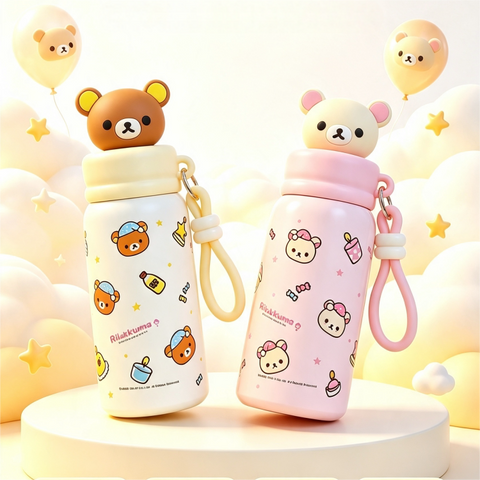 ［キャラグッズ］リラックマ 正規品 ボトル 保温保冷 420ml【3O97GW】