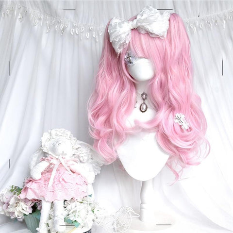 ［ウィッグ］ゴスロリ ツインテール 巻き髪【桃夭】