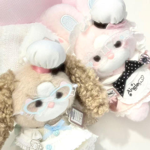 ［ぬい小物］10cm 無属性 ぬいぐるみ用 アクリル眼鏡【眼镜】