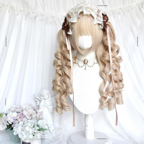 ［ウィッグ］ゴスロリ ツインテール 巻き髪【千层派】