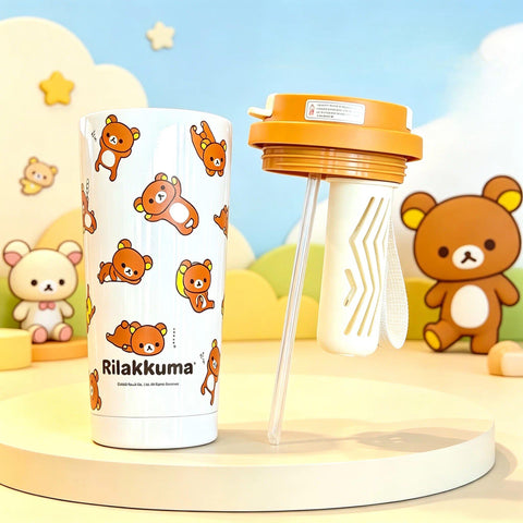 ［キャラグッズ］リラックマ 正規品 ボトル タンブラー 保温保冷 500ml【5NMJ6U】