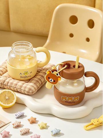 ［キャラグッズ］リラックマ 正規品 ボトル ガラス 780ml【QT1W59】
