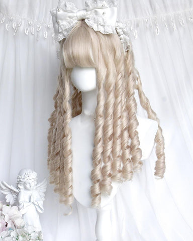 ［ウィッグ］ゴスロリ 中世ヨーロッパ セミロング 巻き髪【珍奇屋】