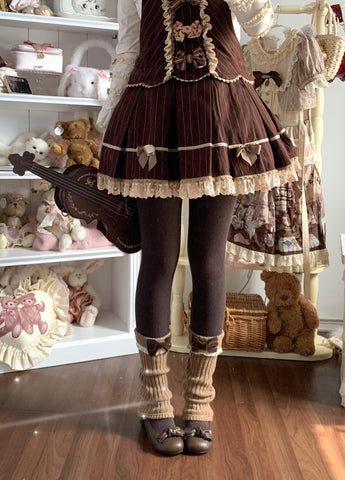 ［ファッション］ロリータ ニットレッグウォーマー 靴下【T9IAEJ】