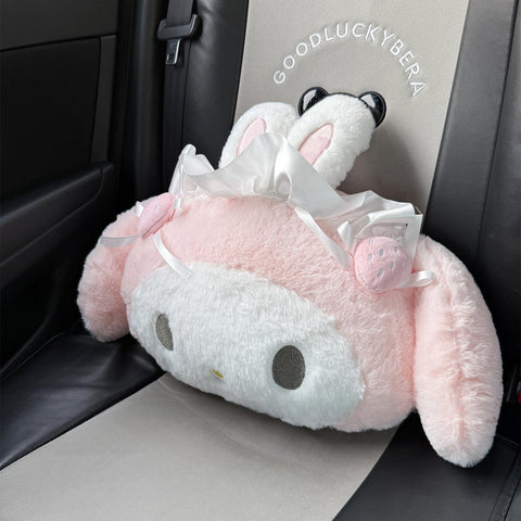 [サンリオ］マイメロディ＆ピアノ カー用品 車 クッションセット【KWT2PA】