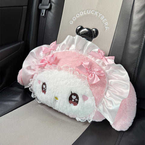 [サンリオ］マイメロディ＆ピアノ カー用品 車 クッションセット【KWT2PA】