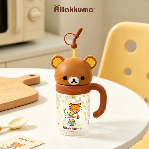 ［キャラグッズ］リラックマ 正規品 ボトル ガラス 1050ml【R92VNR】