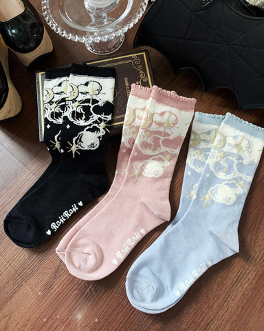 ［ファッション］ロリータ クルー丈ソックス 靴下【DQ1301】