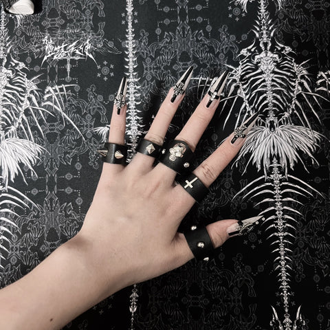 ［ファッション］サブカル ゴシック スカル ブレスレット【E5KSD0】