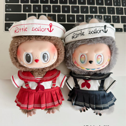 ［ぬい服］labubu/17cm 無属性 ぬいぐるみ用 お洋服【水手服】