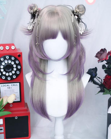 ［ウィッグ］地雷系 グラデーション セミロング【雾萦】