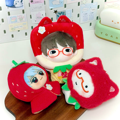 ［ぬい服］10cm 無属性 ぬいぐるみ用 お洋服【草莓】