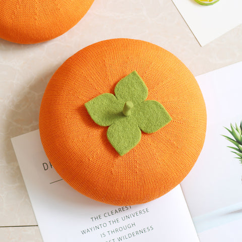 ［ファッション］柿 ベレー帽【49BU5L】