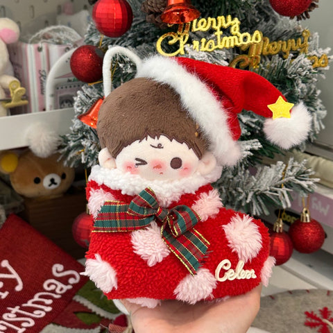 ［ぬい服］10cm 無属性 ぬいぐるみ用 お洋服【圣诞】