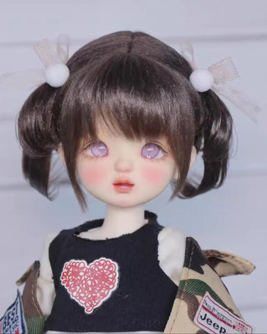 ［BJD小物］1/3 1/4 1/6 1/8 1/12 ドール用ウィッグ【V9N80D】