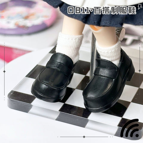 ［BJD服］ob11 1/12 ドール用 シューズ 靴 パンプス ローファー【V2R6O5】