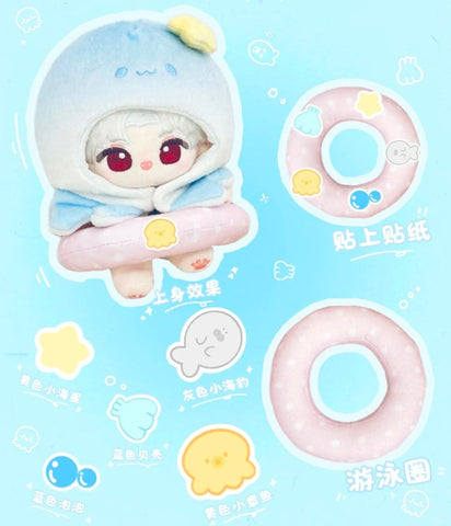 ［ぬい服］10cm 無属性 ぬいぐるみ用 お洋服【水母】