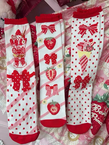 ［ファッション］ロリータ クルー丈ソックス 靴下【0JDXWW】