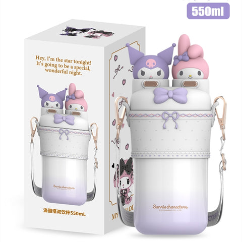 ［サンリオ］マイメロディ&クロミ 双子 ステンレスマグ ボトル 550ML