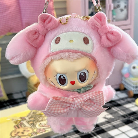 ［ぬい服］15cm 無属性 ぬいぐるみ用服【连体】