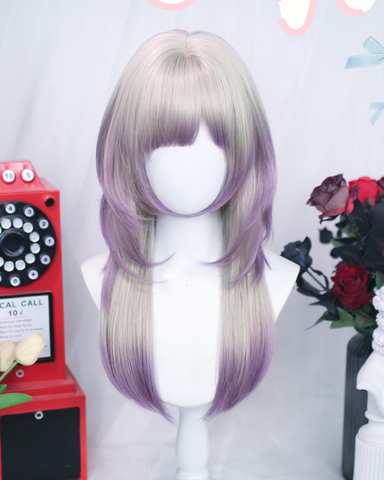 ［ウィッグ］地雷系 グラデーション セミロング【雾萦】