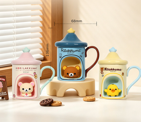 ［キャラグッズ］リラックマ 正規品 マグカップ 440ml【N15FU4】