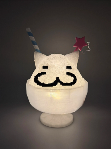 ［推し活グッズ］3Dプリント かき氷 ケース ライト【KJOC60】