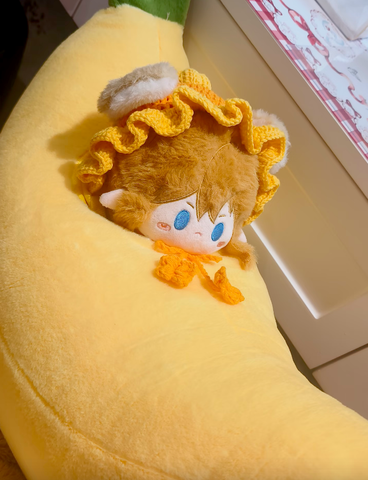 ［ぬい服］15/20cm 無属性 ぬいぐるみ用 クッション【香蕉】