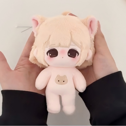 【受注予約】［ぬい本体］10cm 無属性 ぬいぐるみ本体【喵喵铃】