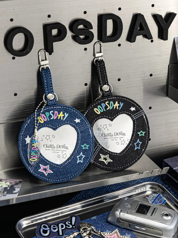 ［推し活グッズ］缶バッジカバー チャーム 58～75mm【Y4F5J1】