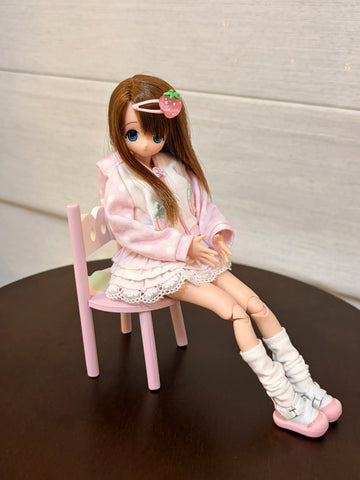 ［BJD小物］1/6 ドール用 手作り いちご家具【43S448】